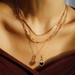18K Gold Plated - Heart Pendant Necklace